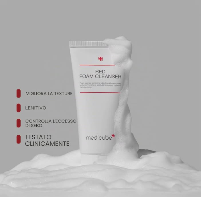 فوم شوینده سالیسیلیک اسید مدی کیوب Medicube red cleanser