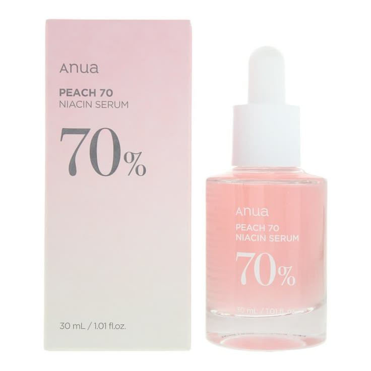 سرم روشن کننده نیاسینامید حاوی هلو 70% آنوا Anua