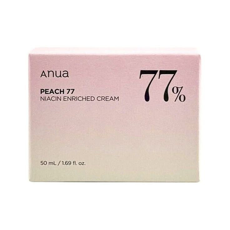 کرم مرطوب کننده روشن کننده نیاسینامید هلو 77% آنوا Anua
