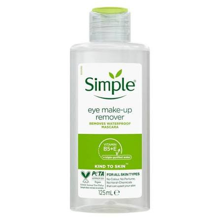 محلول پاک کننده آرایش چشم سیمپل kind to skin
